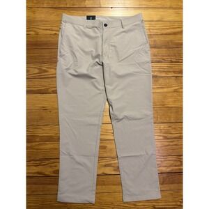 Banana Republic Men's Flat Front Pant Tan 34x29 Performance Moisture Wicking
